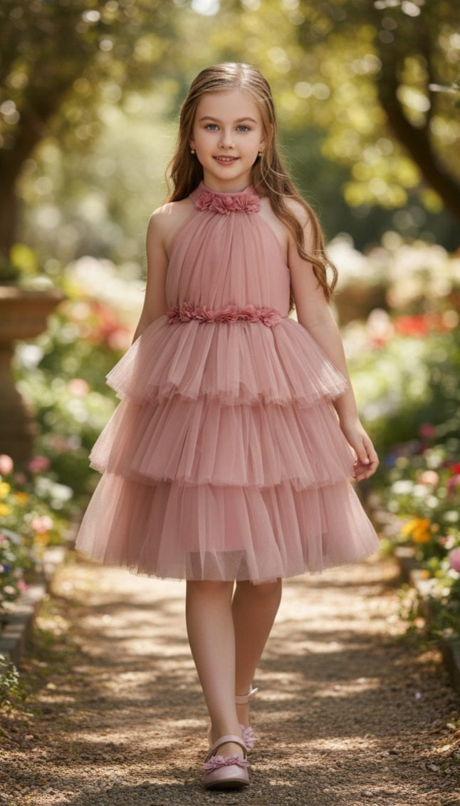 Rosy Layers Dress