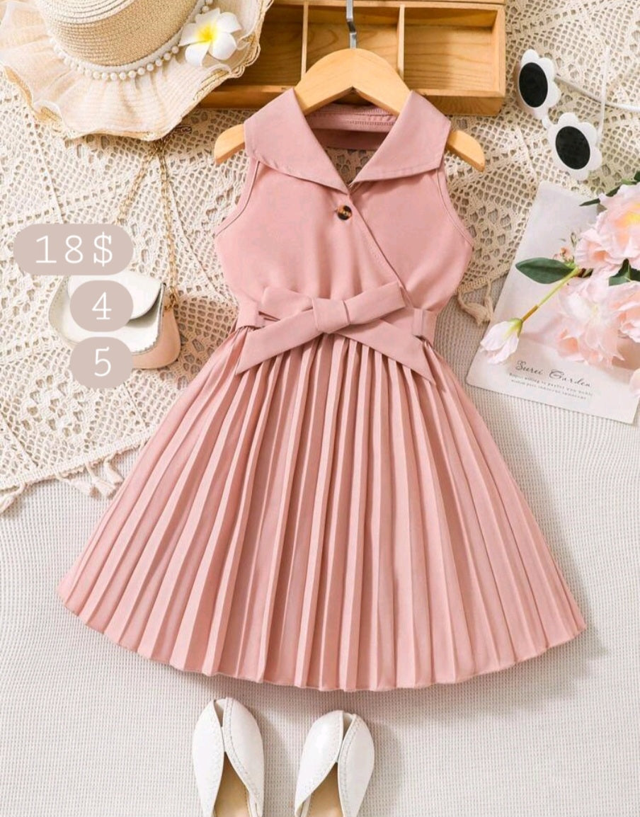Pleated Collar Dress
