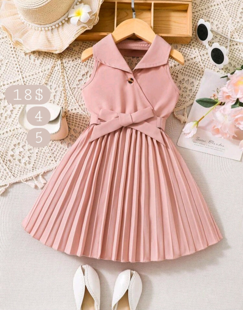 Pleated Collar Dress