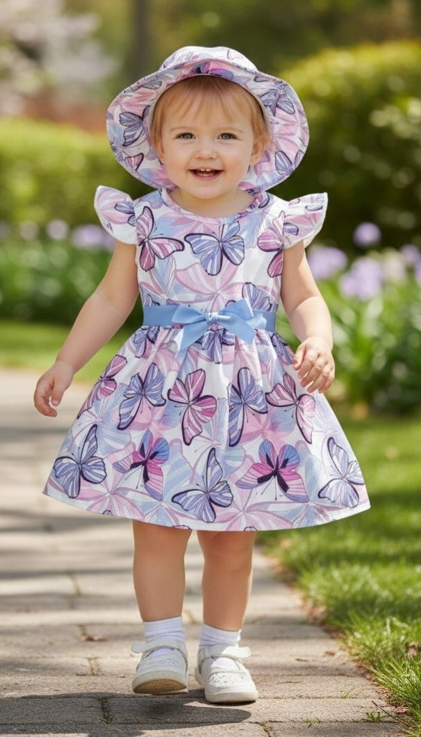 Butterfly Dress with Hat