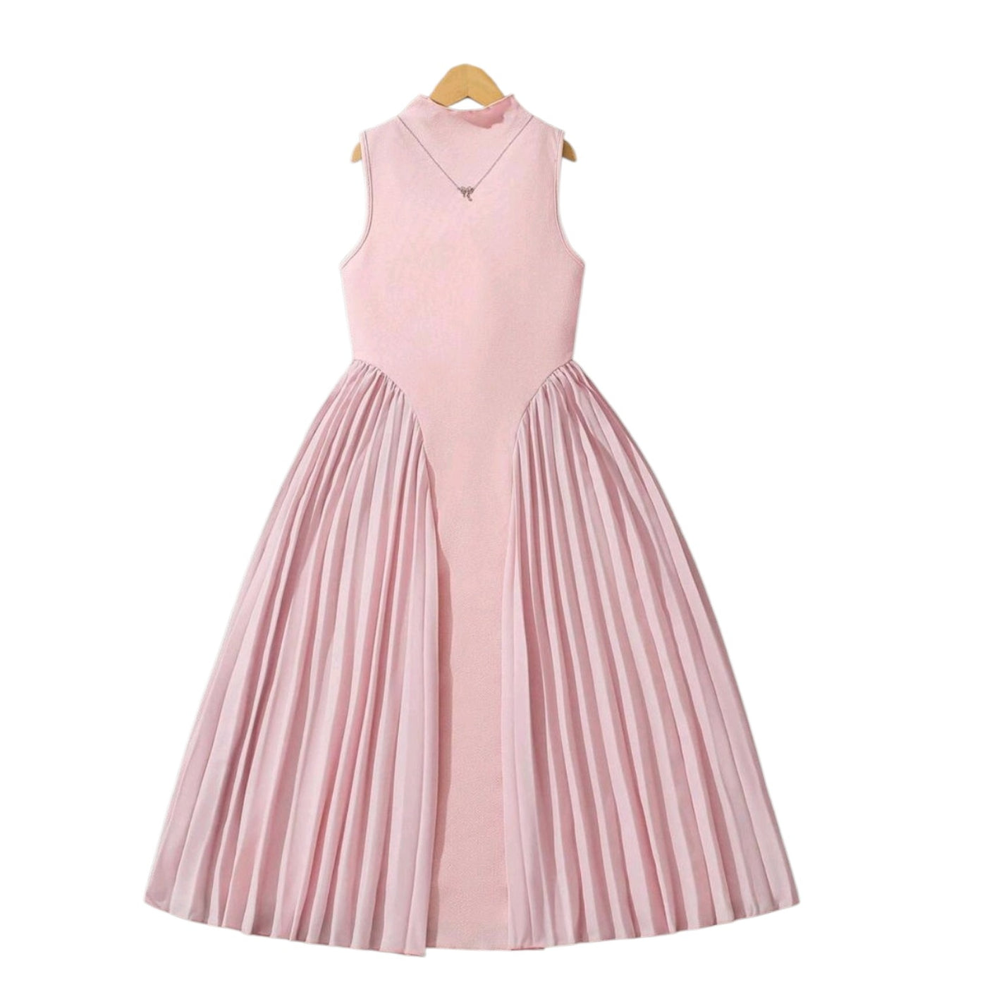 Blush Pleated Princess Dress 🌸