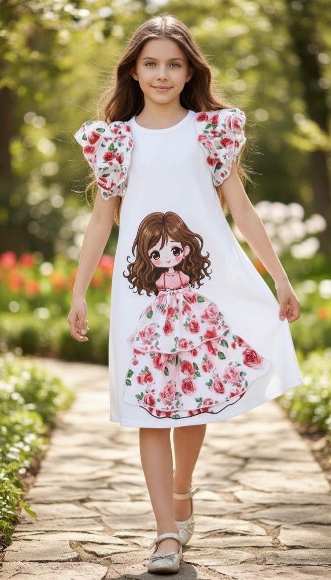 Floral Doll Dress