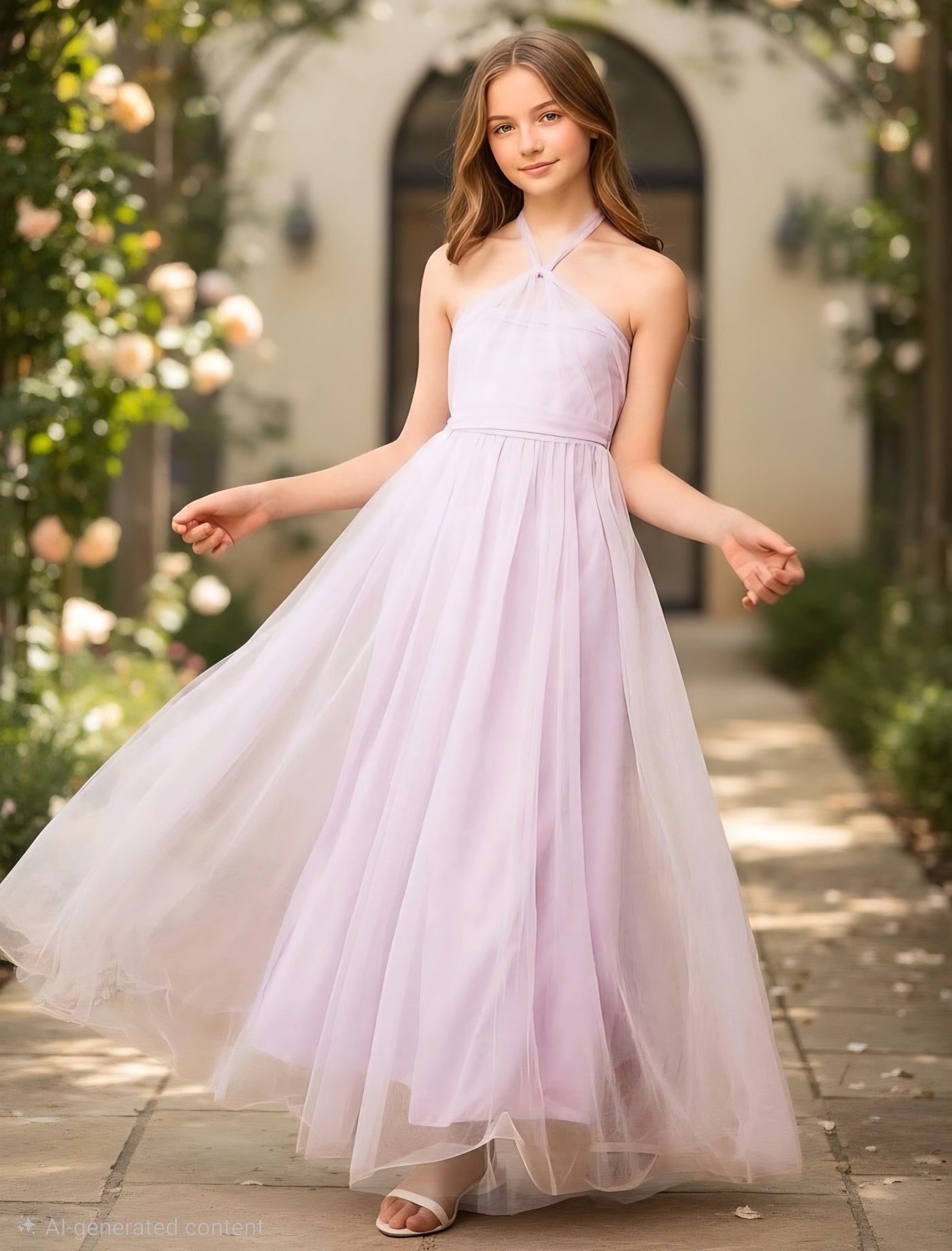 Lila Tulle Maxi Dress