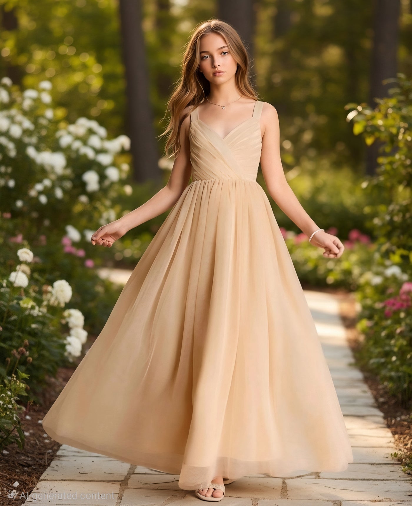 Champagne Princess Gown